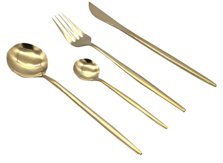 Купить набор столовых приборов Xiaomi Maison Maxx Modern Flatware Set Gold