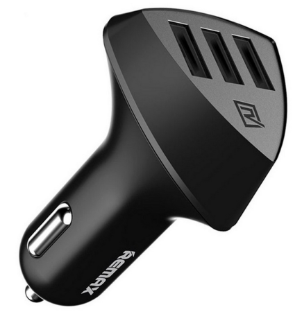 ЗУ авто RCC304 3USB 2A черный REMAX
