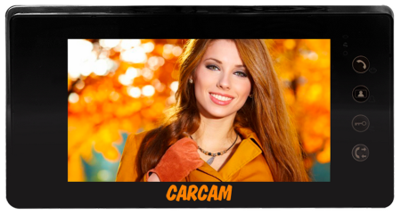 Купить видеодомофон CARCAM DW-718SD, оснащенный TFT дисплеем с диагональю 7’’