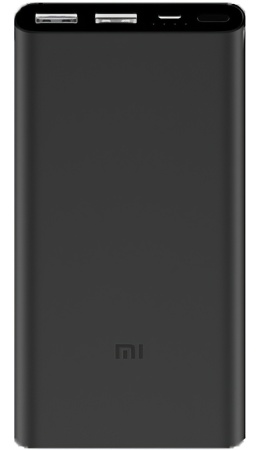 Аккумулятор Xiaomi Mi Power Bank 10000mAh Black (PLM09ZM) емкостью 10000мАh с 2 USB