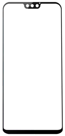 Защитное стекло для Huawei Honor 8X с рамкой 9H Full Glue без упаковки