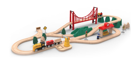 Детская железная дорога на магнитных креплениях Xiaomi Mitu Track Building Block Electric Train Set