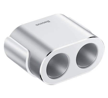 Купить Baseus High Efficiency One to Two Cigarette Lighter Silver