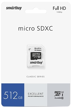 Купить SmartBuy microSDXC 512GB Class 10 UHS-1