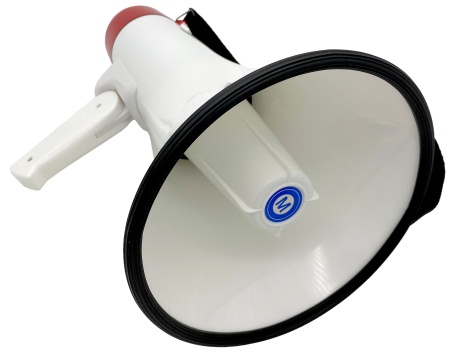 Купить Handheld Megaphone Talk/Rec/Play/Siren/BT/USB/TF/AUX 50W 1500mAh (18ML)