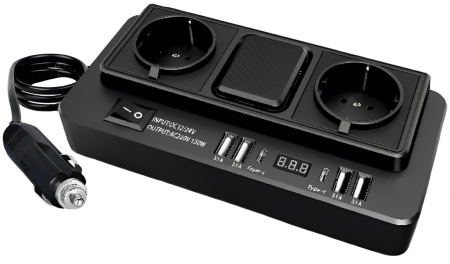 Купить CARCAM IN-CAR Intelligent Car Power Inverter 150W (M1668)