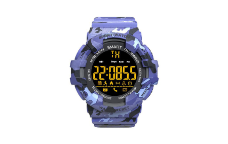 Ударопрочные и водонепроницаемые смарт-часы CARCAM SMART WATCH EX16M - BLUE