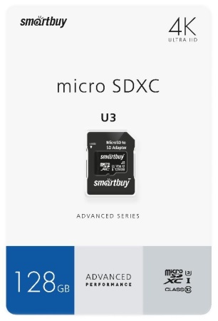 Купить SmartBuy 128GB microSDXC Class 10 U3 Advanced Series