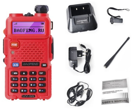 Купить Baofeng UV-5R Red