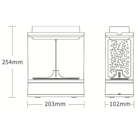 Купить Xiaomi Descriptive Geometry Mini Lazy Fish Tank (HF-JHYG 005)