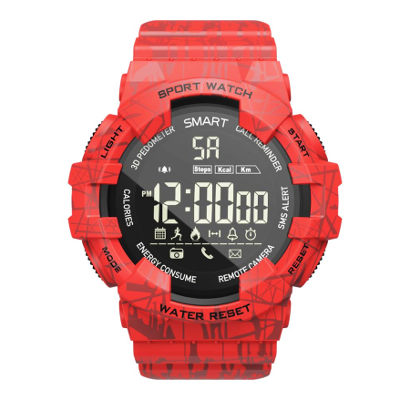 Ударопрочные и водонепроницаемые смарт-часы CARCAM SMART WATCH EX16C - RED