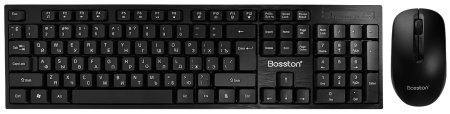 Купить Bosston Wireless Keyboard and Mouse Combo (WS100) Black
