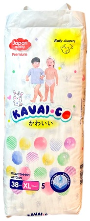 Купить Kavai-Co Baby Disposable Diapers XL 13+kg (38 Pcs)