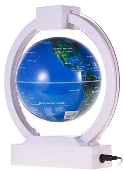 Купить GLOBE Floating And Rotating In Midair White