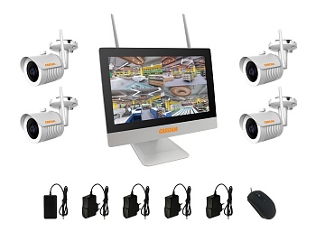 Купить CARCAM 4CH WiFi NVR Kit 1080/4 LCD