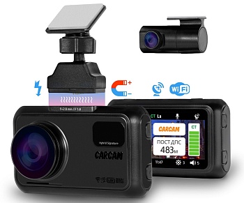 Купить автомобильный видеорегистратор с сигнатурным радар-детектором CARCAM HYBRID 2s Signature