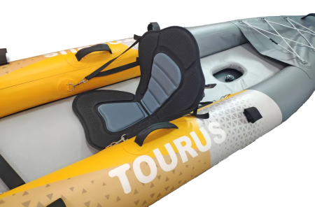 Купить Tourus Inflatable One Seats Kayak 328×85×23cm Yellow and Grey, TS-K01