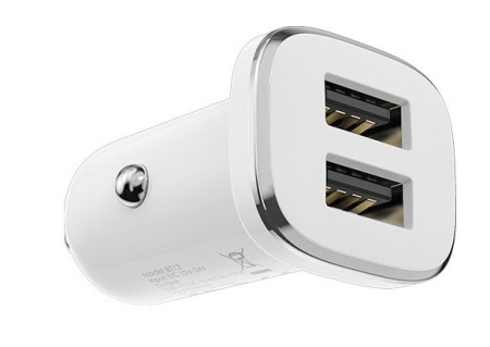 Купить Borofone BZ12 АЗУ 2USB 2.4A Белый