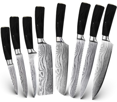 Купить Xiaomi Spetime 8-Pieces Kitchen Knife Set Black (BL03KN8)