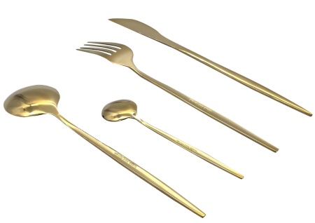 Купить набор столовых приборов Xiaomi Maison Maxx Modern Flatware Set Gold