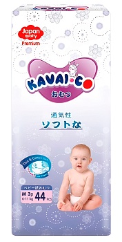 Купить Kavai-Co Baby Disposable Diapers M 6-11kg (44 Pcs)