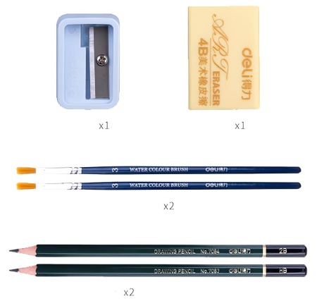 Купить Xiaomi Deli Painting Set Wooden Box (1 set / box)