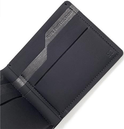 Компактный кошелек с защитой от RFID-сигналов Xiaomi 90 Points Light Anti-Theft Wallet Black