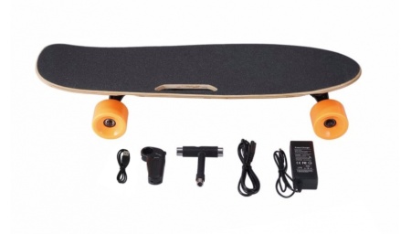 Купить электроскейт CARCAM FishBoard с запасом хода 10 км на скорости до 10 км/ч.