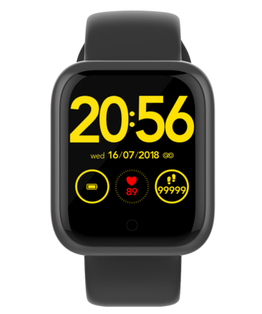 Часы CARCAM SMART WATCH GT1 - BLACK, Силикон