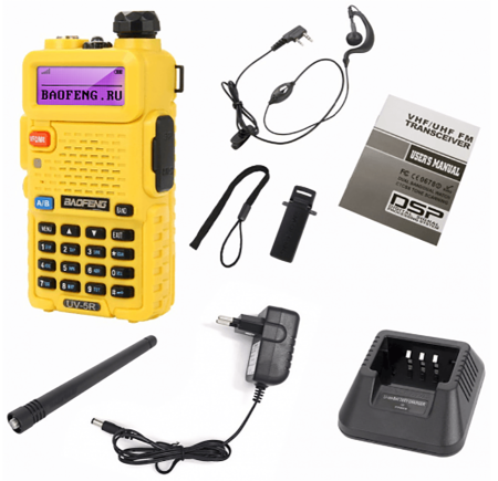 купить рацию Baofeng UV-5R Yellow