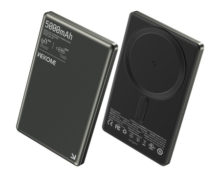 Купить Wekome Blade Ultra-Thin Magnetic Wireless Power Bank 15W 5000 mAh Type-C (WP-82) Tarnish