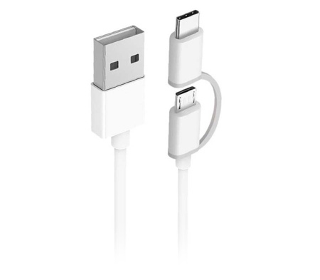 Купить Xiaomi ZMI USB Type-C/Micro 30cm Белый (AL511) Кабель 2 в 1