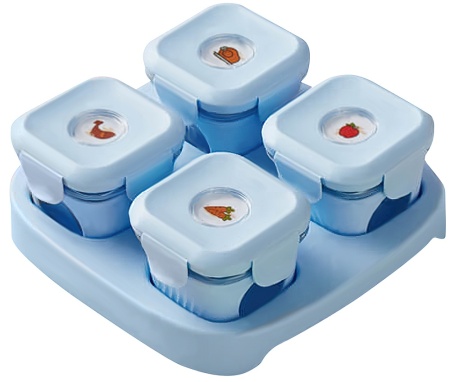 Купить Xiaomi Kalar Food Box Blue (4шт)