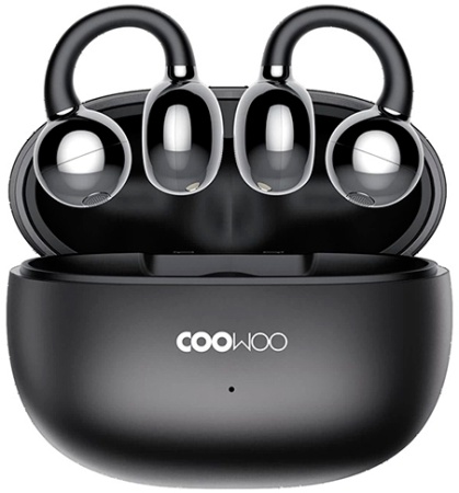 Купить CooWoo Clip-on Air Conduction Bluetooth Headphones Air Pro 5 Titanium Metallic