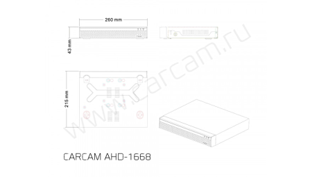 Купить CARCAM AHD1668