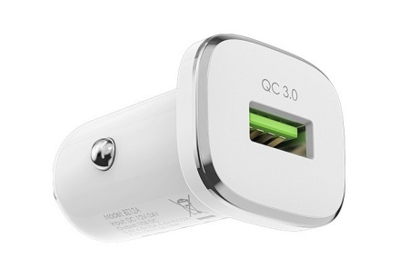 Купить Borofone BZ12A АЗУ 1USB 3.0A QC3.0 Быстрая зарядка Белый