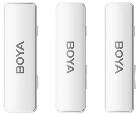 Купить Boya Multi-Compatible 2.4 GHz Dual-Channel Wireless Microphone System (BOYALINK-W) White
