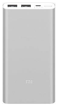Аккумулятор Xiaomi Mi Power Bank 2 5000mAh Silver (PLM10ZM) емкостью 5000 мАч