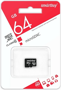 Купить SmartBuy 64GB microSDXC Class10 (без адаптера)