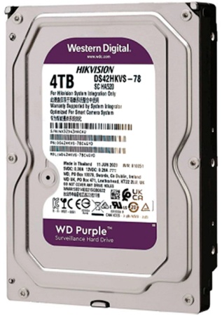 Купить WD HDD 4TB, SATA III, 3.5" For Hikvision (WD42HKVS)
