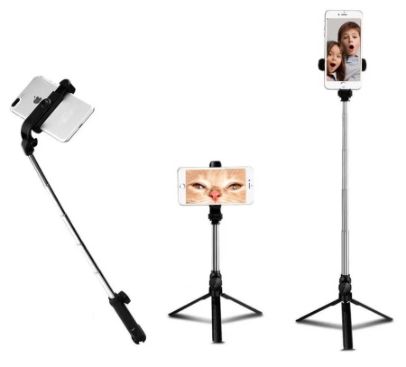 Купить Selfie Stick Tripod Bluetooth XT-10P Black