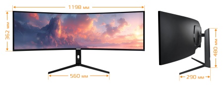 Купить CARCAM 49'' Ultrawide Curved 5K Monitor 165Hz (CC49Z1PR)