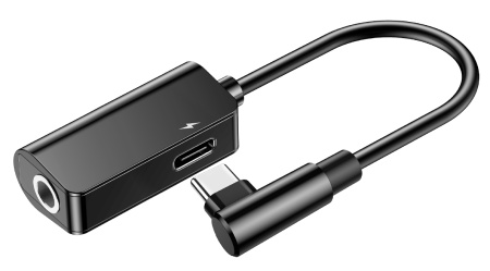 Купить Baseus Type-C Male To Type-C Female +3.5MM Female Adapter L45 Black (CATL45-01)