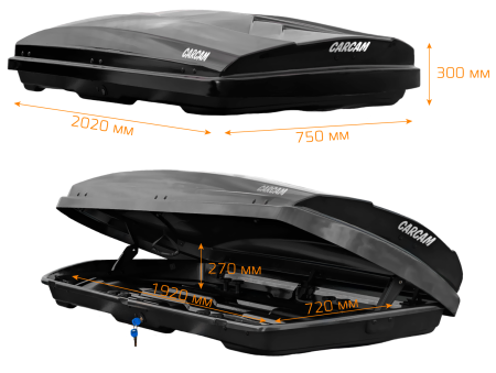 Купить CARCAM ROOF BOX 450L (CC3014) Black