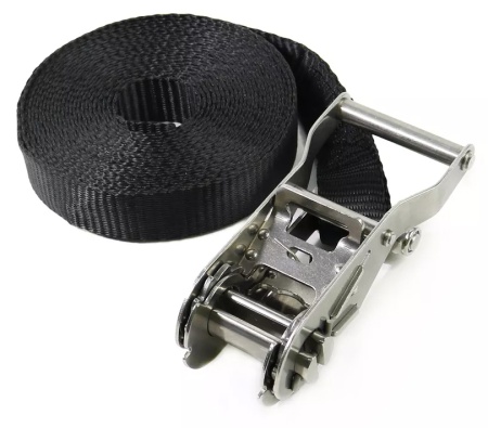 Купить Ремень с храповым механизмом CARCAM (стальная ручка) 2м Черный