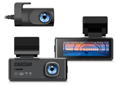Купить CARCAM 2CH 4K+1080p Mini WiFi Dash Cam GPS DVR R3