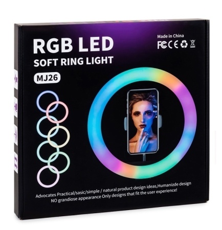 Купить Кольцевая лампа MJ26 RGB LED Soft Ring Light 26cm (без штатива)