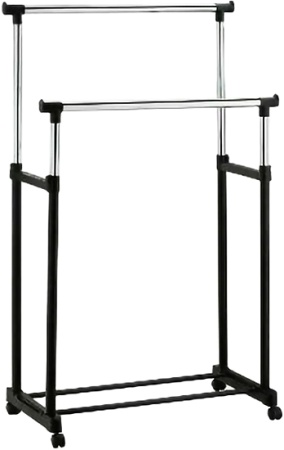 Купить Double-Pole Telescopic Clothes Rack