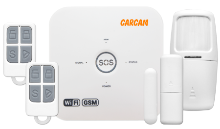 Купить Wi-Fi/GSM сигнализацию  CARCAM Tuya GSM+WiFi Alarm Kit 10GDT