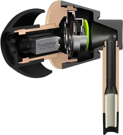 Купить Xiaomi 1More Tripple Driver In-Ear Headphones (E1001) Gold